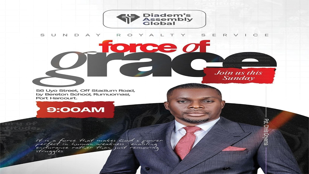 SUNDAY ROYALTY SERVICE  || FORCE OF GRACE || 15TH MARCH, 2026