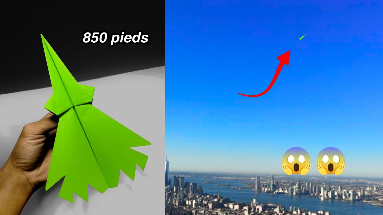 Cómo hacer un avión de papel que vuele lejos alcanzando 850 pies
