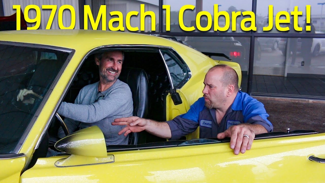 American Picker's Mike Wolfe checks out a 1970 Mach 1 Ford Mustang Cobra Jet at Ford of Columbia