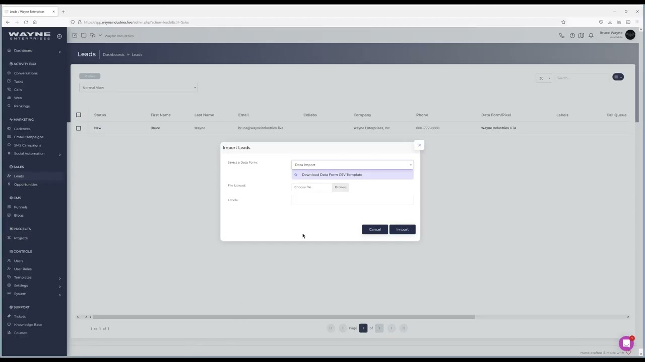 Import Your Data To Ligna