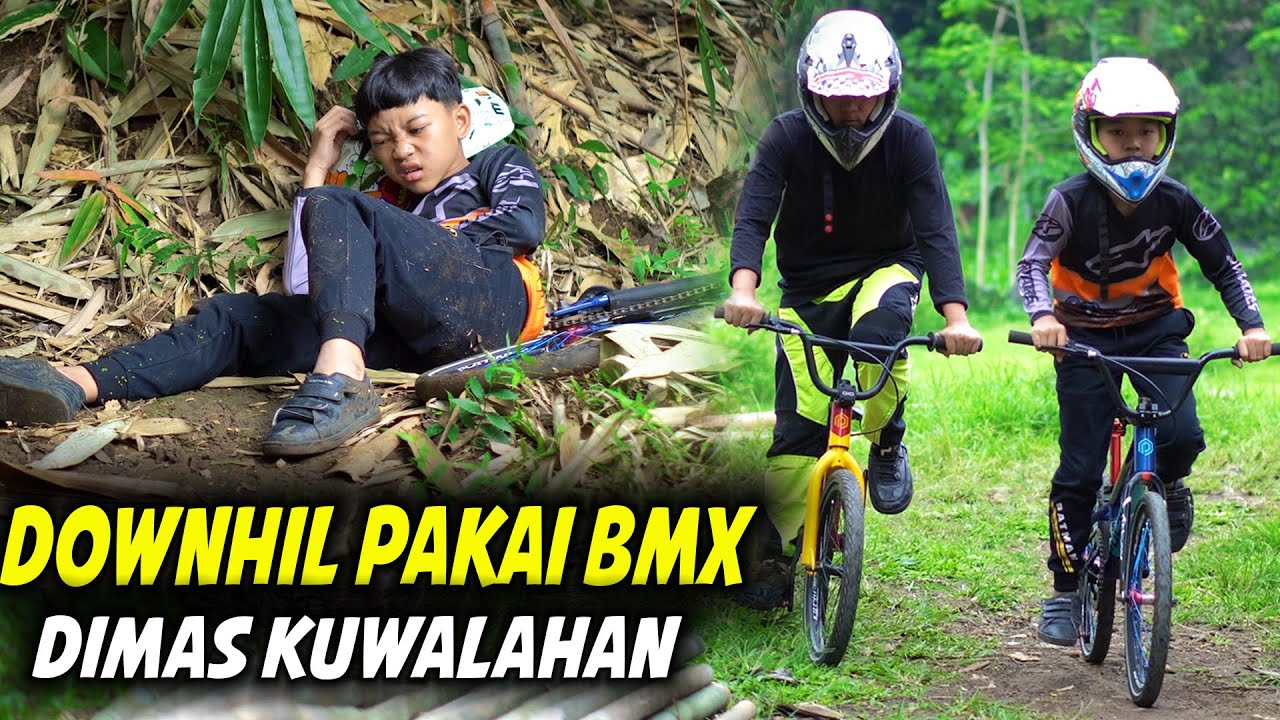 DITDIM DOWNHIL PAKAI BMX!! EXPERIMEN ONTHEL DI JALUR LICIN