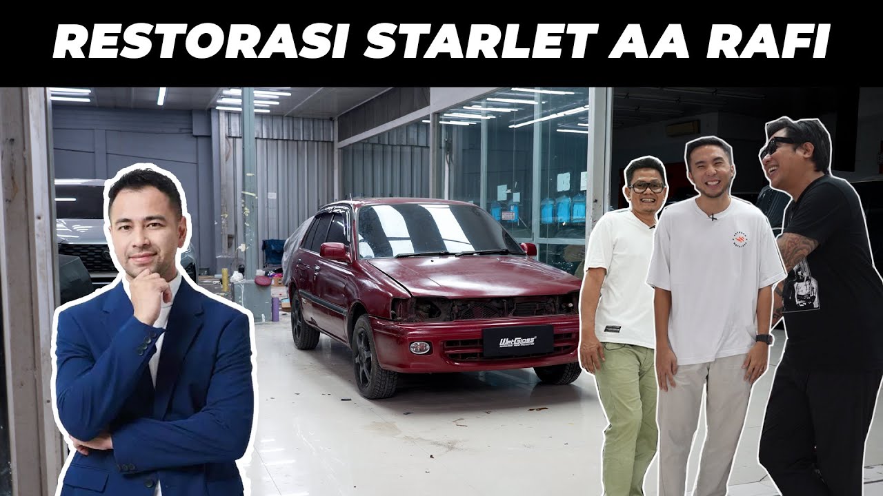 RESTORASI MOBIL CUMA 1 BULAN !! TOYOTA STARLET RAFI AHMAD