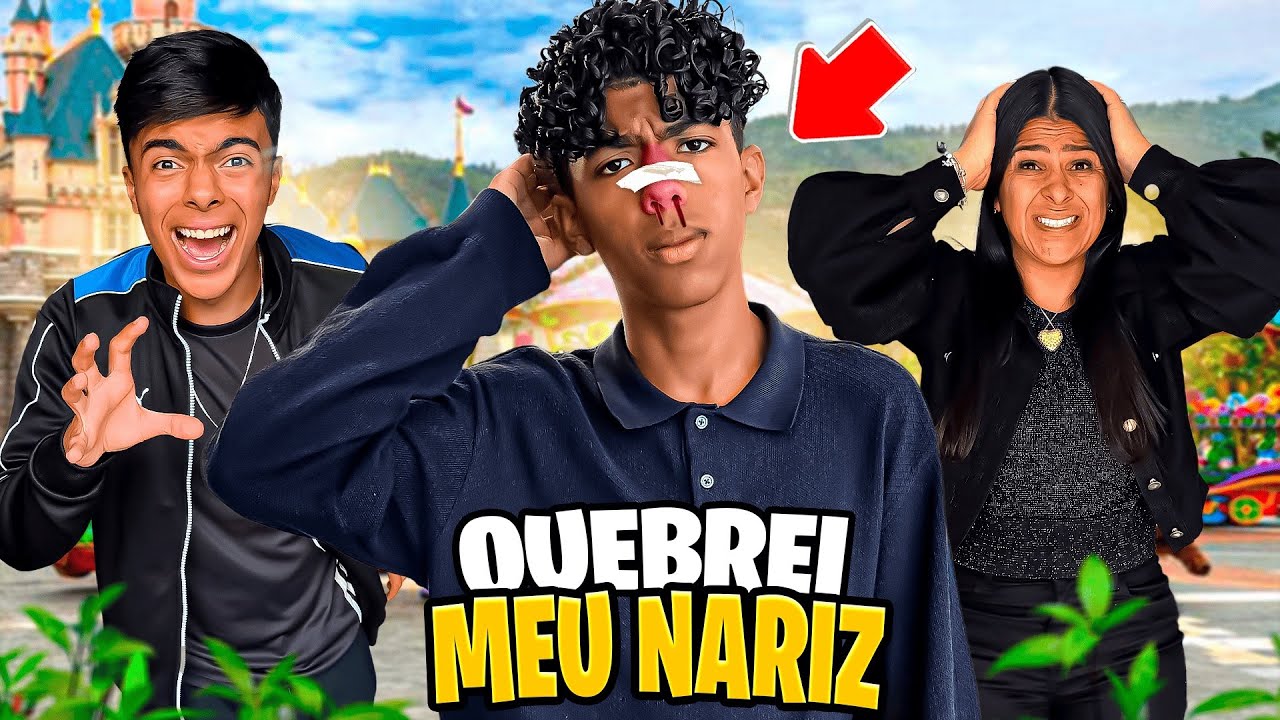GABRIEL QUEBROU O NARIZ NO PARQUE! *veja tudo que aconteceu