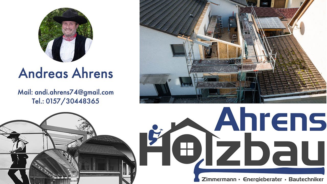 Ahrens Holzbau - Zeitraffer vom Anbau in Holzst&auml;nderbauweise