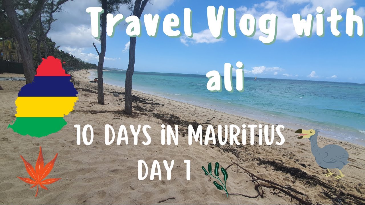 10 Days in Mauritius Island Day 1 airplane Preyere beach Grand baie Travel with Ali best Beaches