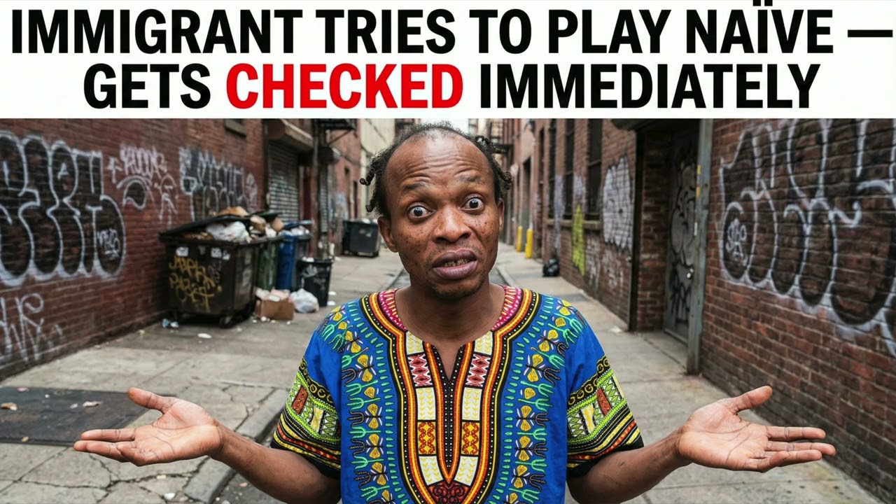 Immigrant Tries to Play Naïve — Gets Checked Immediately