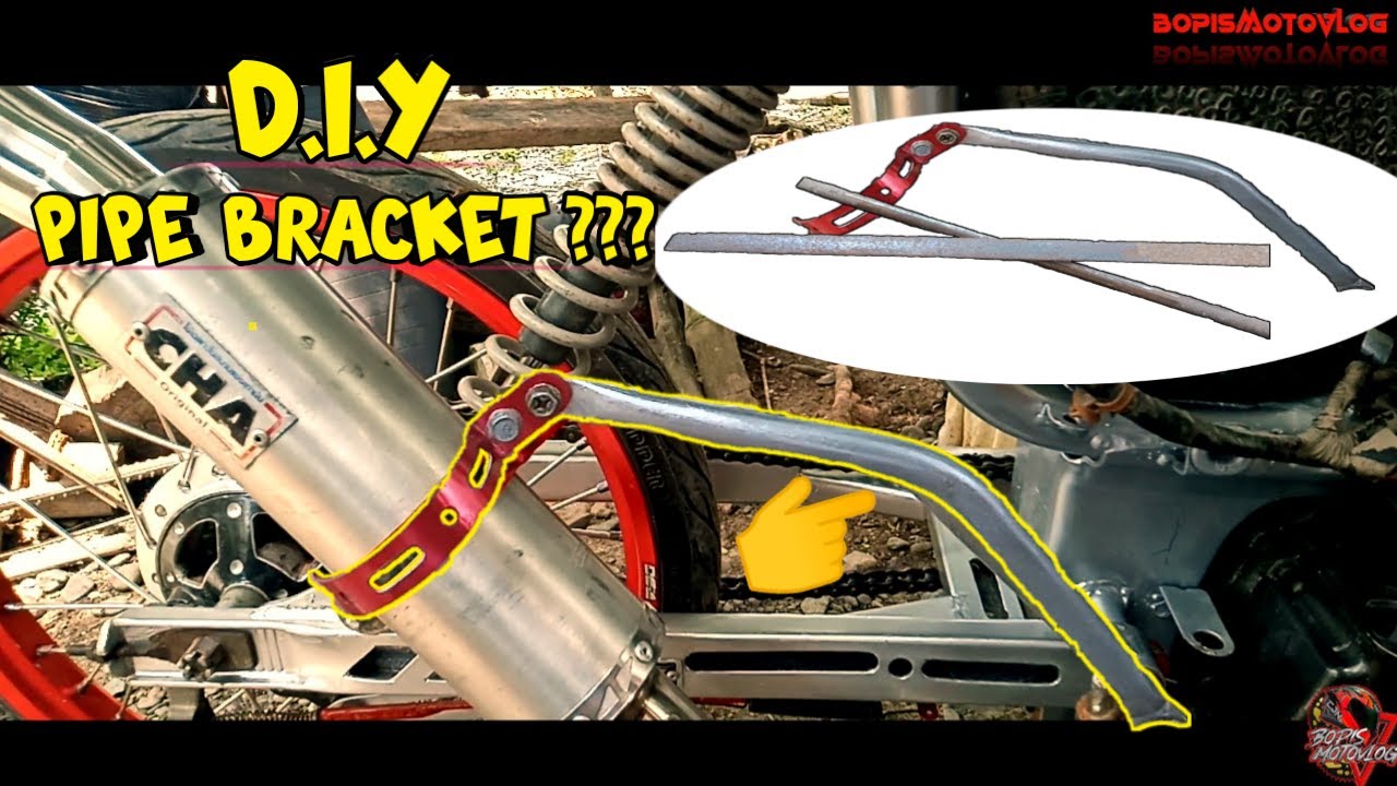 Diy Pipe bracket and installation||BOPISMOTOVLOG