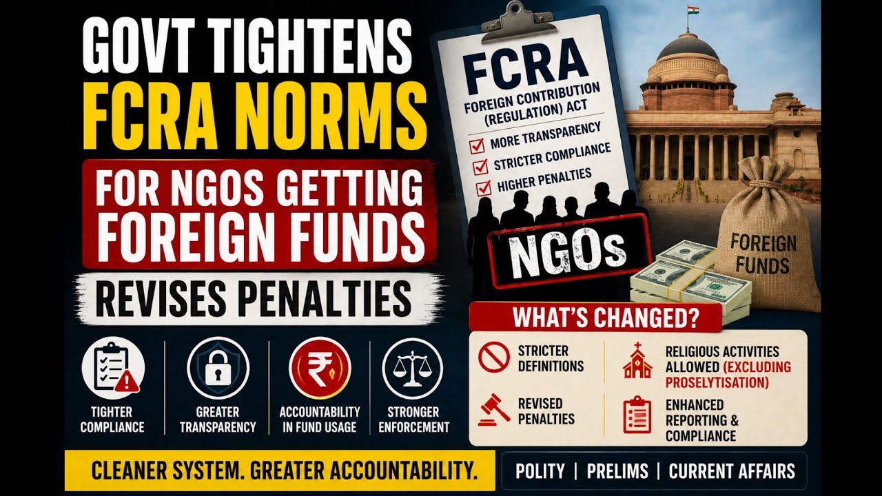 Правила FCRA ужесточены! Правительство пересмотрело нормы и штрафы за иностранное финансирование ...