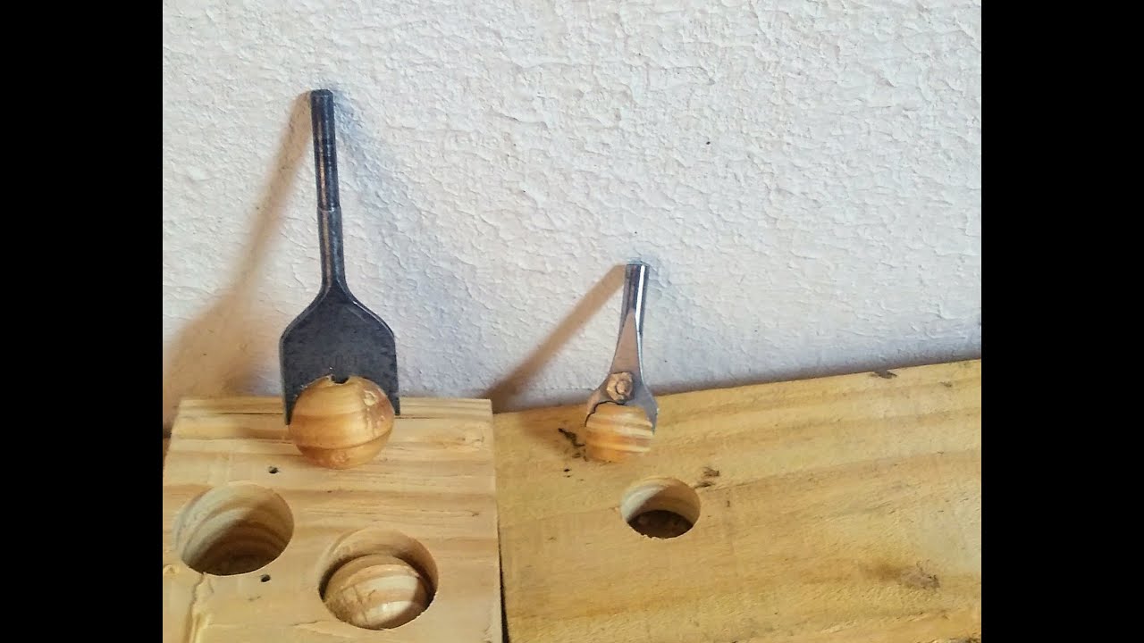 Brocas para fazer bolas de madeira