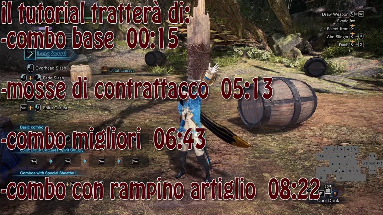 [MHW IB] Tutorials Ep. 1 La Spada Lunga