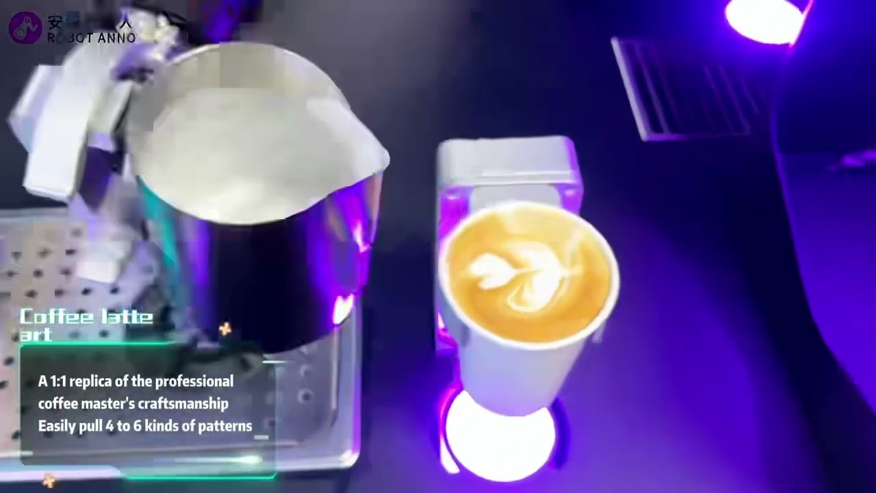 New upgrade AI robot coffee vending machine 
