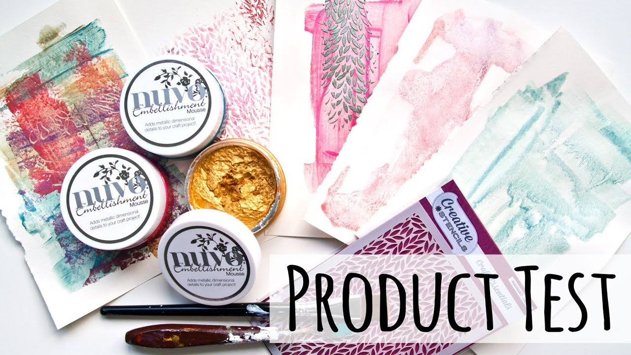 Nuvo Embellishment Mousse - Color Mixing And More ideas