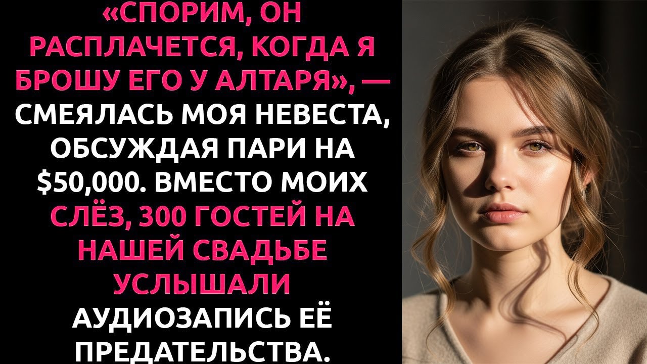 Невеста ПОСПОРИЛА на $50к, что бросит меня у алтаря. А я ВКЛЮЧИЛ запись её слов для 300 гостей