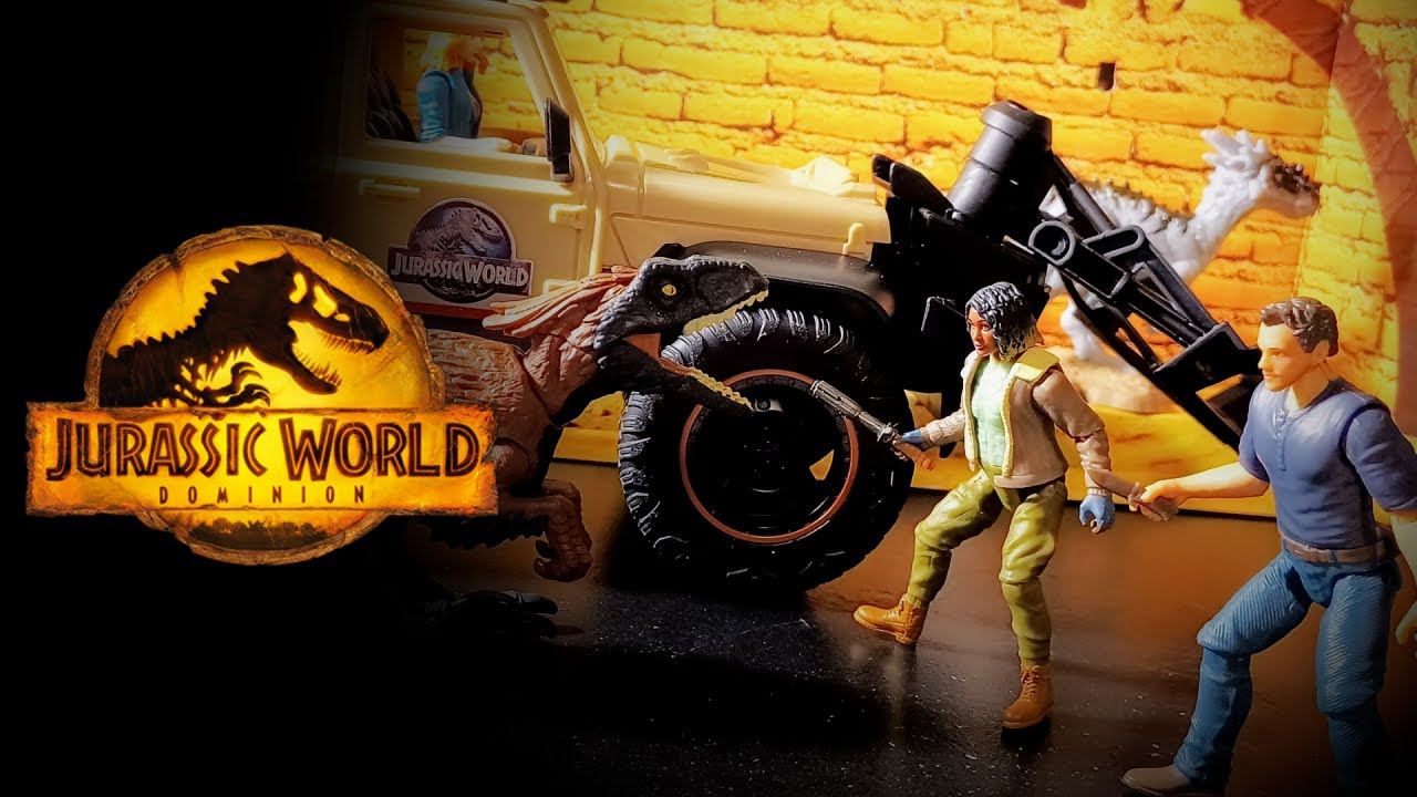 KAYLA, THE PYRO, AND THE GLADIATOR! Jurassic World: Dominion Figure 2-Pack & RC Vehicle Review