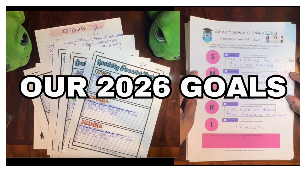 Setting SMART Financial Goals for 2026 | 2025 End of Year Goals Update