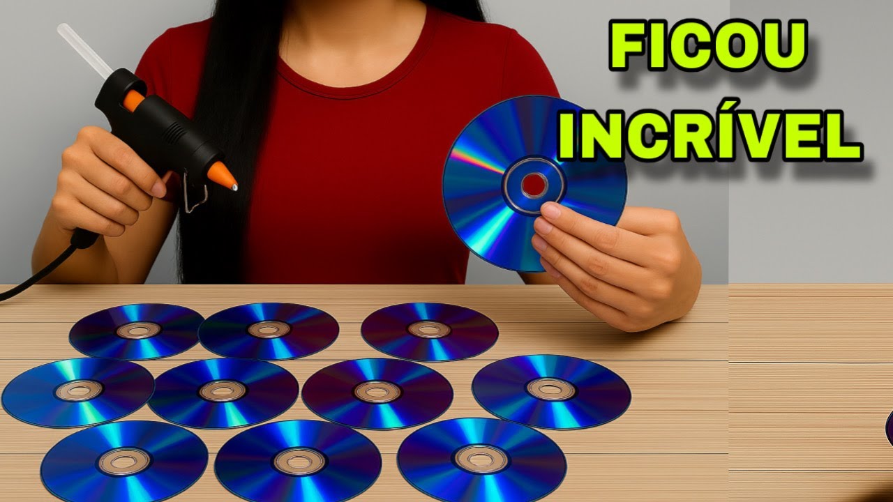 IDEIA BRILHANTE COM CDS FIZ UMA  INCRÍVEL DECORAÇÃO FAÇA VOCÊ MESMO #viral #compartilhe #diy