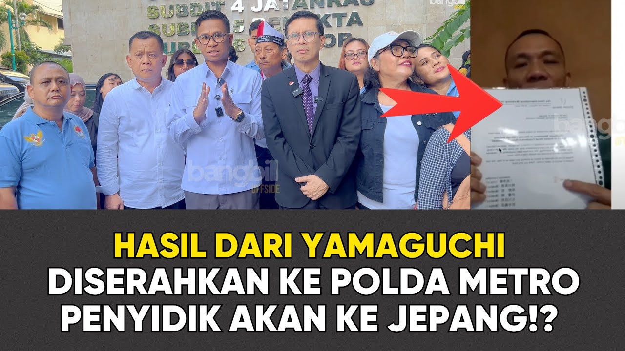 LAPORAN BANG BILL DARI YAMAGUCHI UNIVERSITY DISERAHKAN KE POLDA METRO JAYA