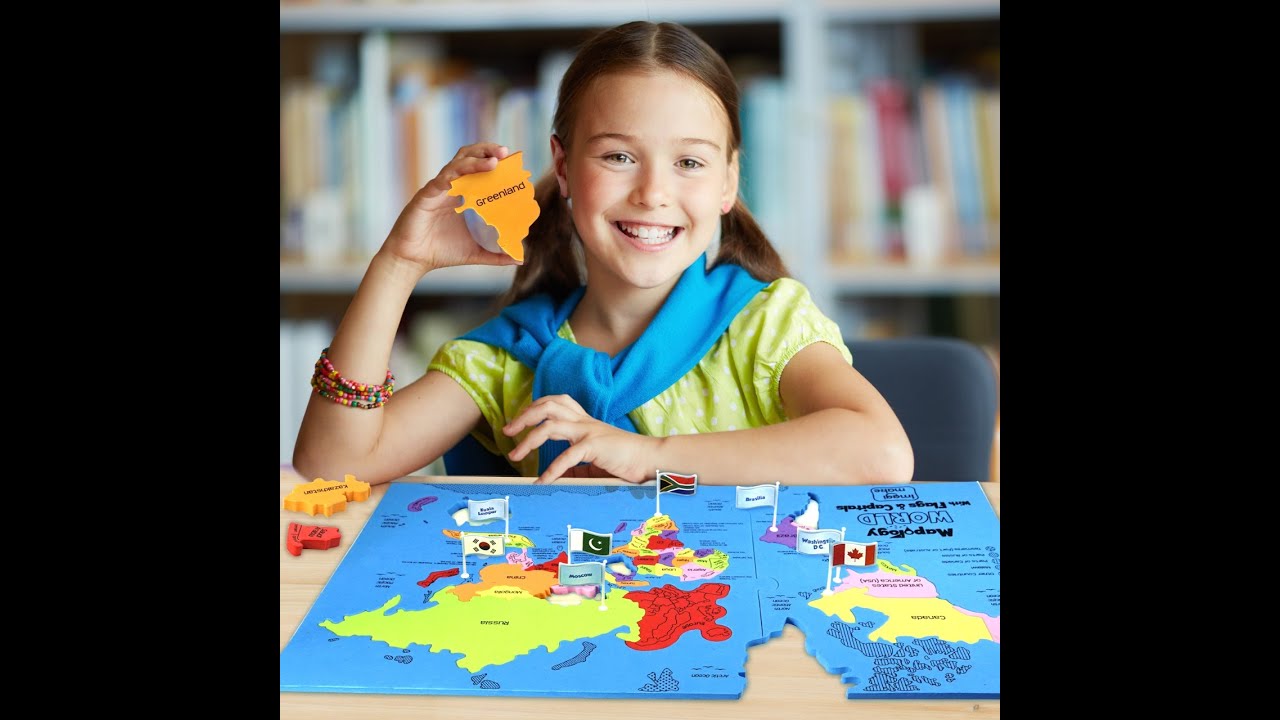 Mapology World with Flags & Capitals