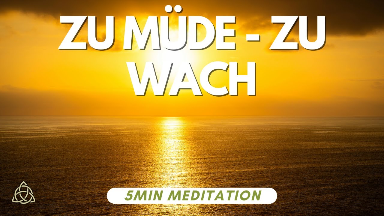 Müde aber dein Kopf ist wach? 5 Minuten zum Abschalten