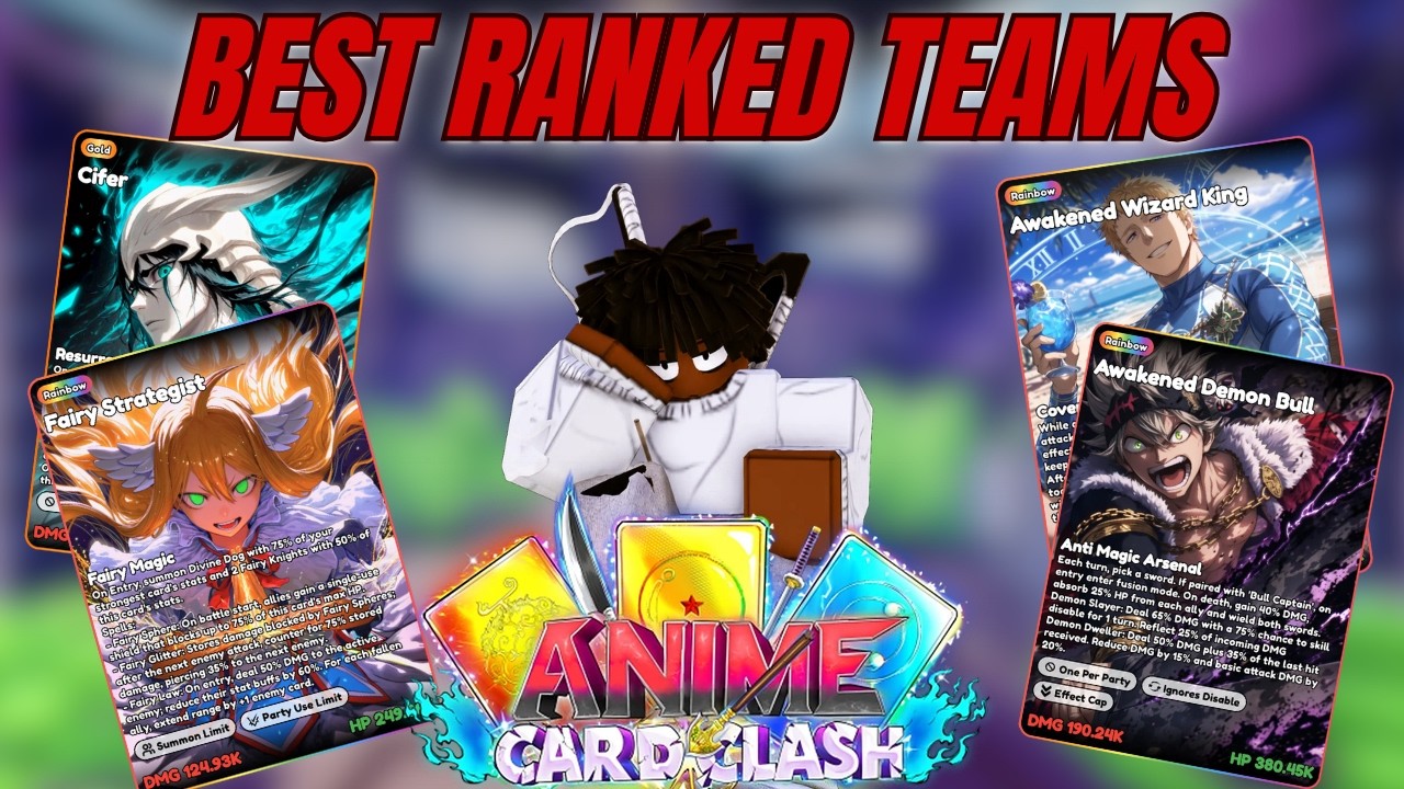 Новые ЛУЧШИЕ команды для нового рейтингового сезона в Anime Card Clash