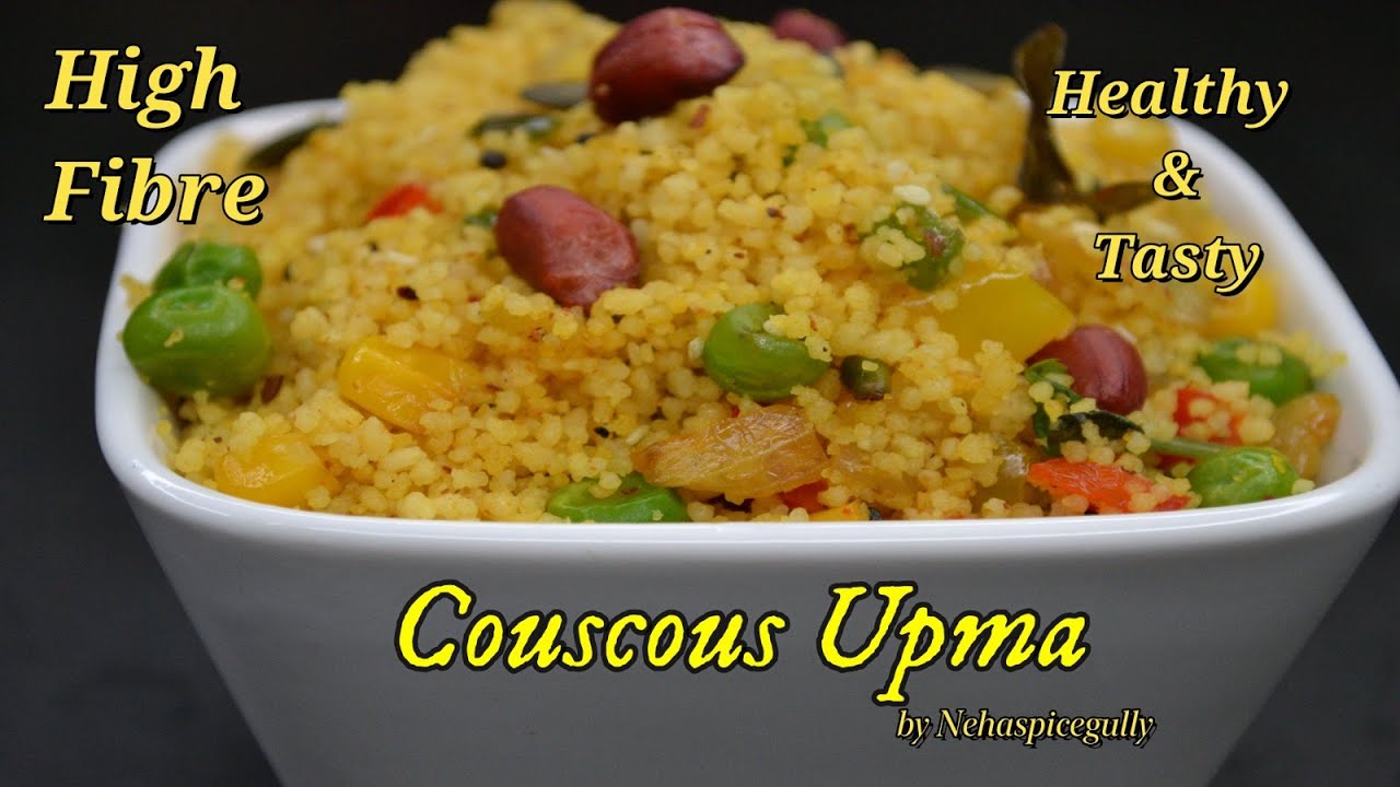 Mix Vegetable Couscous I Vegetable Couscous Upma I How To Make Couscous Upma