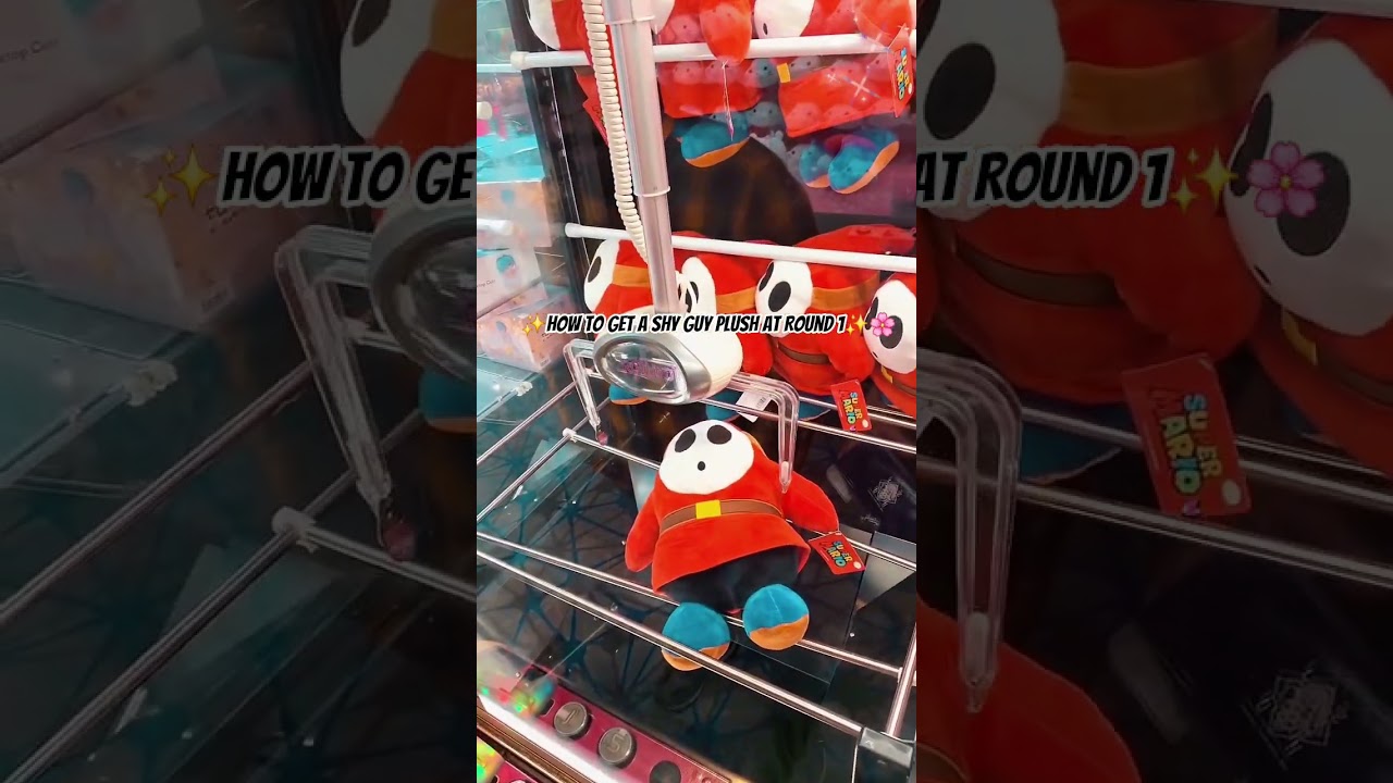 How to get a Shy Guy plush at Round 1 #shyguy #round1 #arcade #kawaii #mariobro