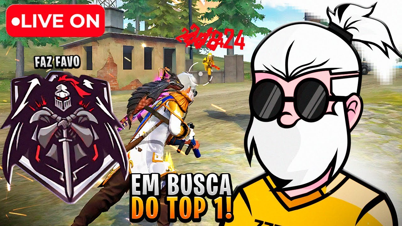 FREE FIRE AO VIVO 🔴 HOJE EU BATO O RECORD DE ABATES 🔴 YELLOWTV AO VIVO