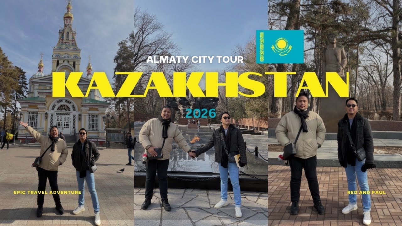 Almaty Kazakhstan Travel 2026 part 3- ‘PANFILOV PARK, ASCENSION CATHEDRAL, GREEN BAZAAR, ARBAT’