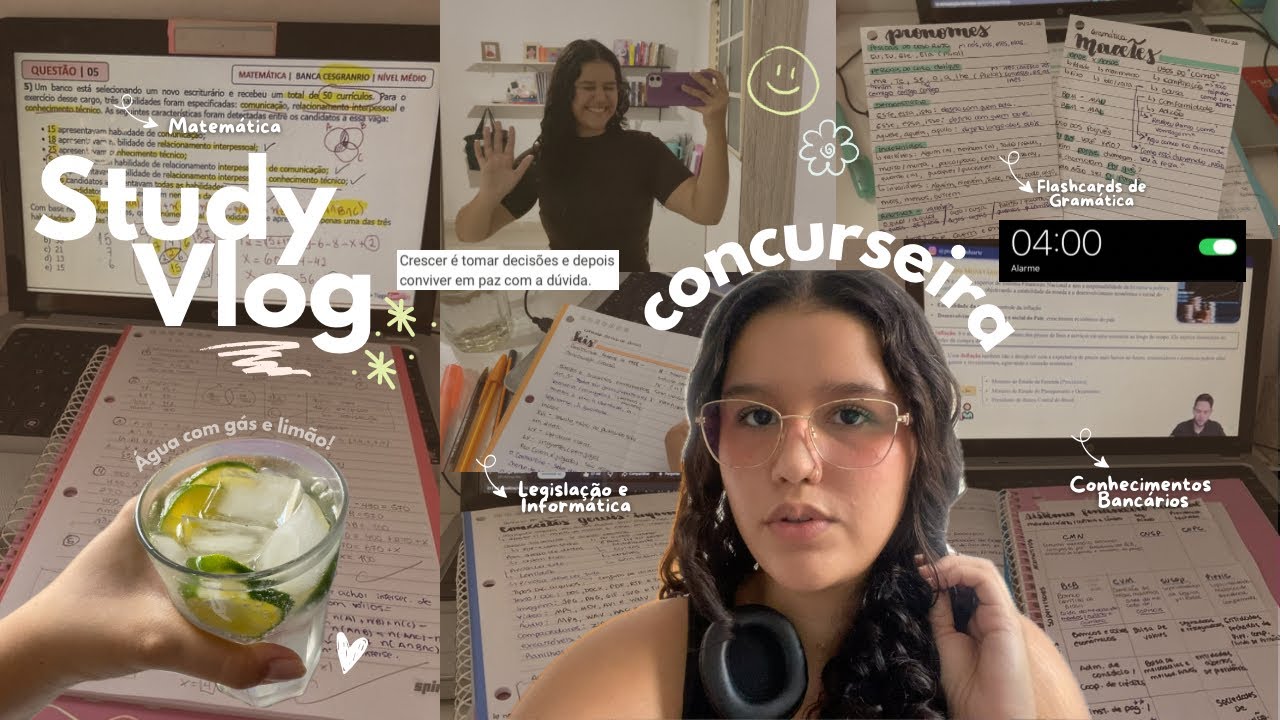 Study Vlog #1: Tive Burnout e desisti da medicina. Uma semana estudando para concursos públicos! 📚🎯✨