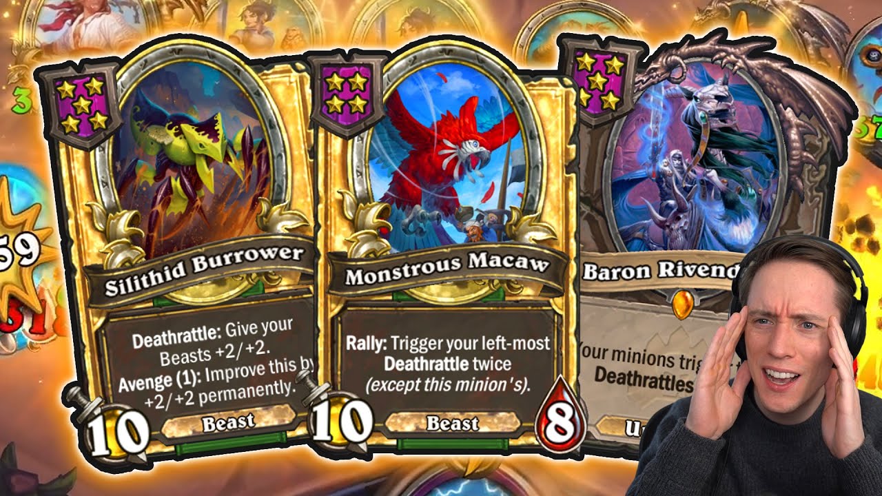 This SILITHID BURROWER Deck is Absolutely Disgusting! Hearthstone Battlegrounds