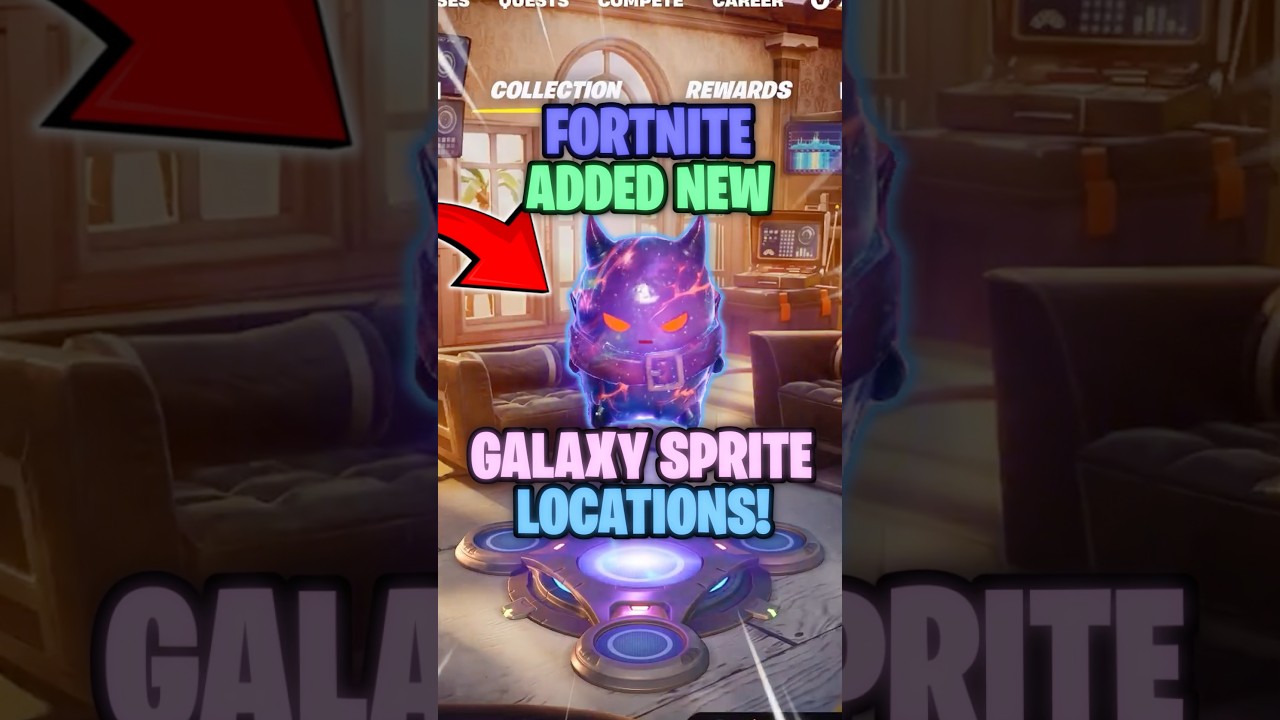 В Fortnite ДОБАВИЛИ редкие локации галактических спрайтов!
