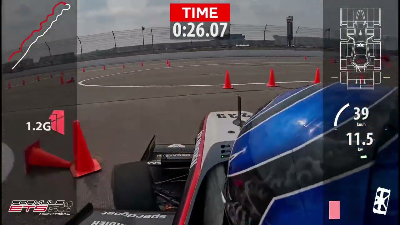 FSAE Michigan Electric 2023 Autocross - 1st Place - Formule ETS
