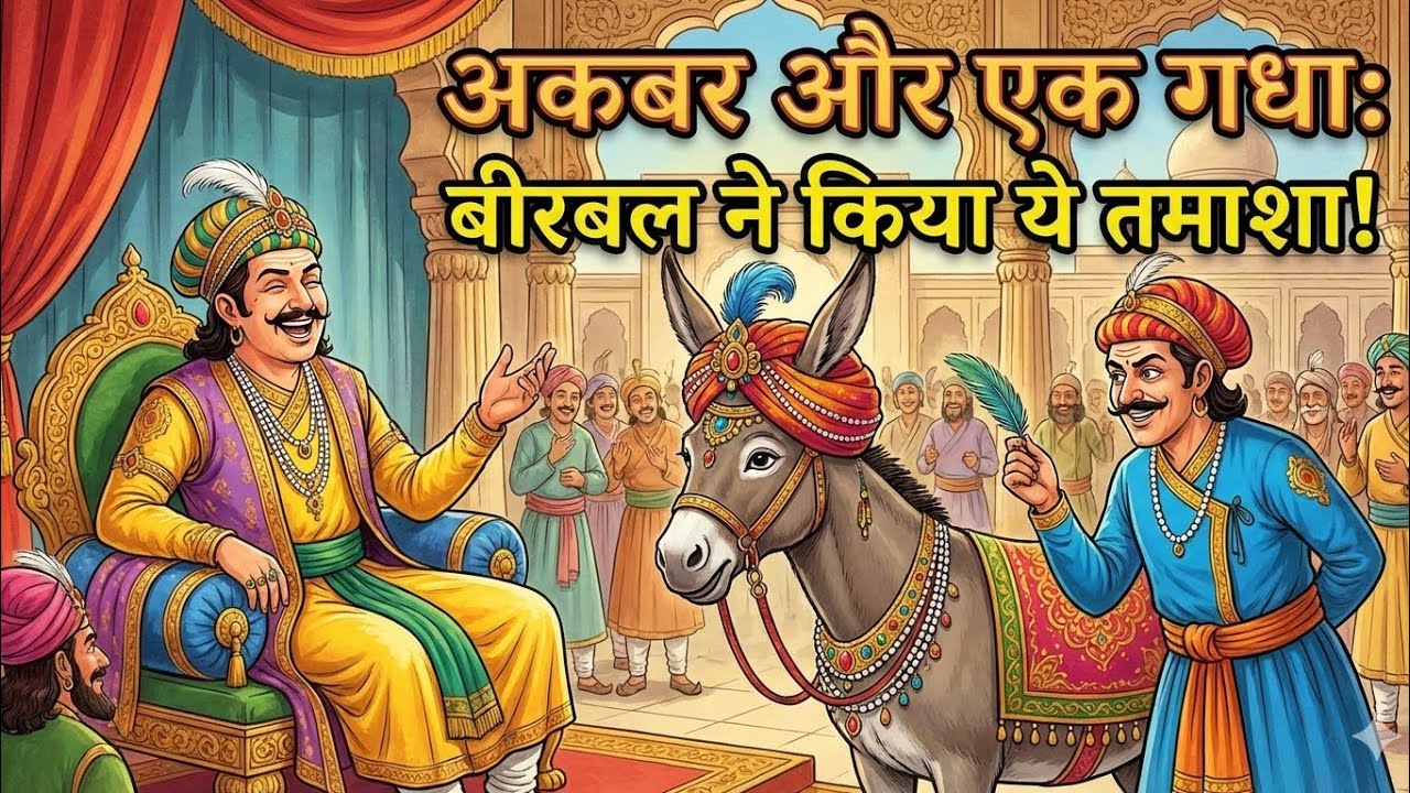 अकबर और एक गधा वीरवार ने किया यह तमाशा  Akbar aur ek gadha ne kiya yah Tamasha
