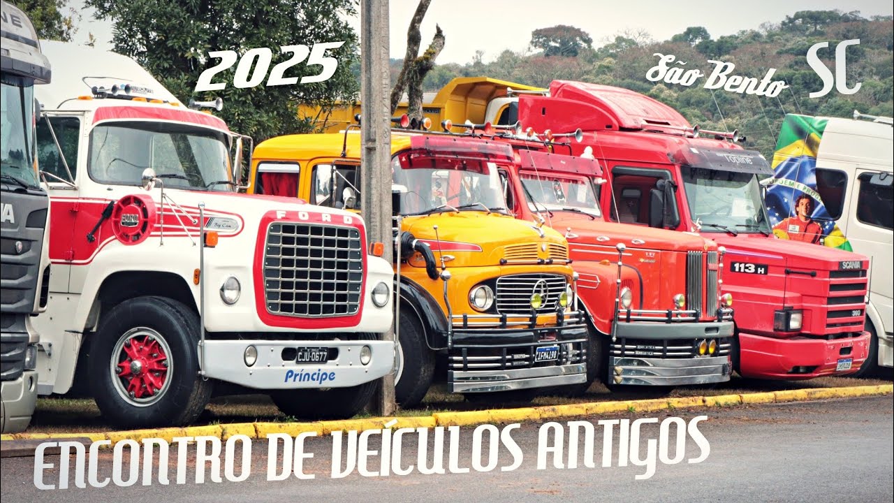 Caminhões Clássicos no 20° Encontro de Veículos Antigos de São Bento do Sul / SC (2025 - Parte 1)