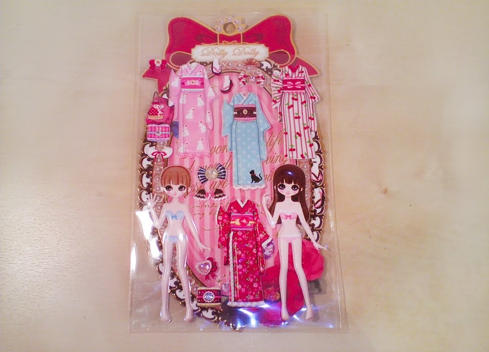 DOLLY DOLLY STICKERS! | Re-dressable 'paper' dolls from Japan!!