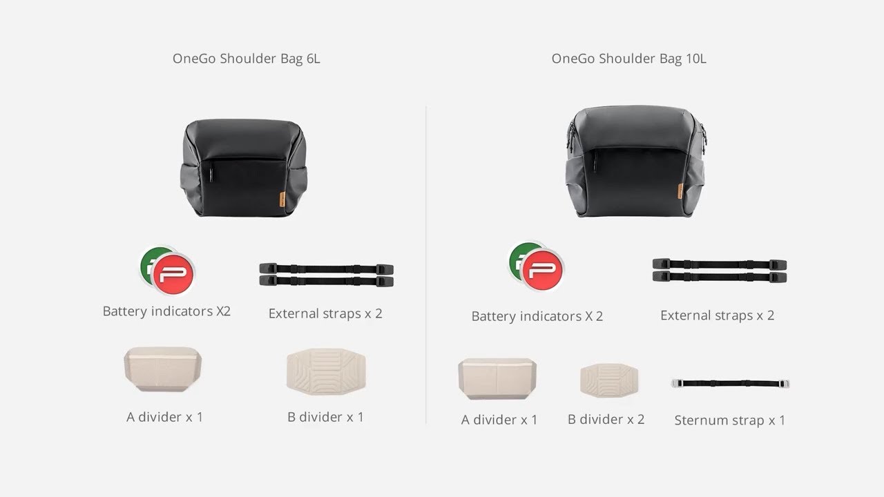 원고 숄더백 6L & 10L PGYTECH OneGo Shoulder Bag 튜토리얼