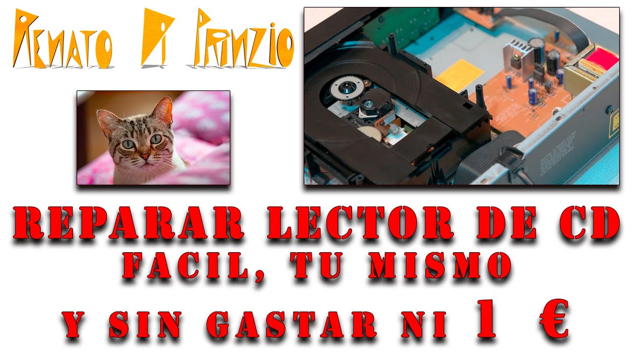 Reparación lector de cd que no lee o va a saltos. Fácil y sin gastar dinero!