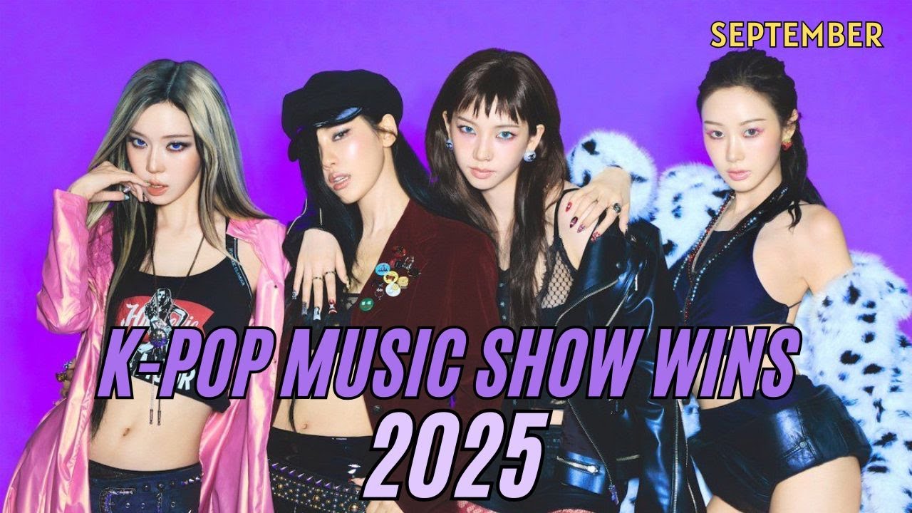 K-Pop Songs With Music Show Wins In 2025 (September)