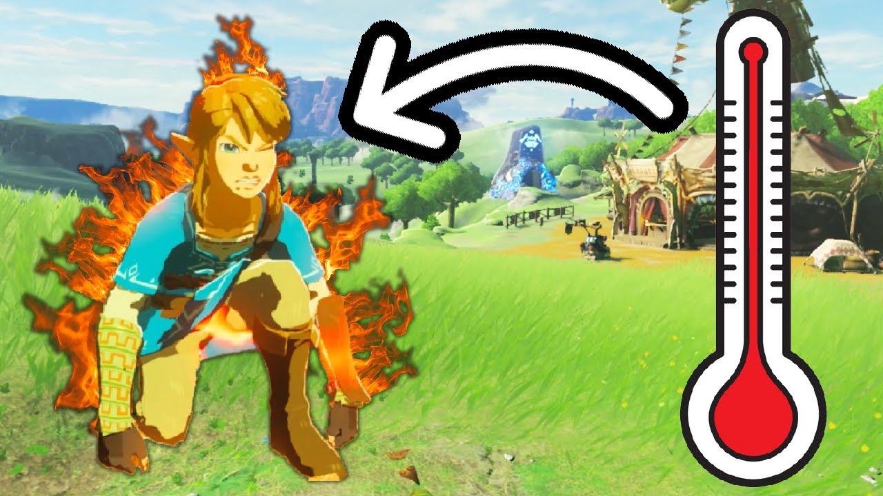 BOTW BUT Link is always on fire