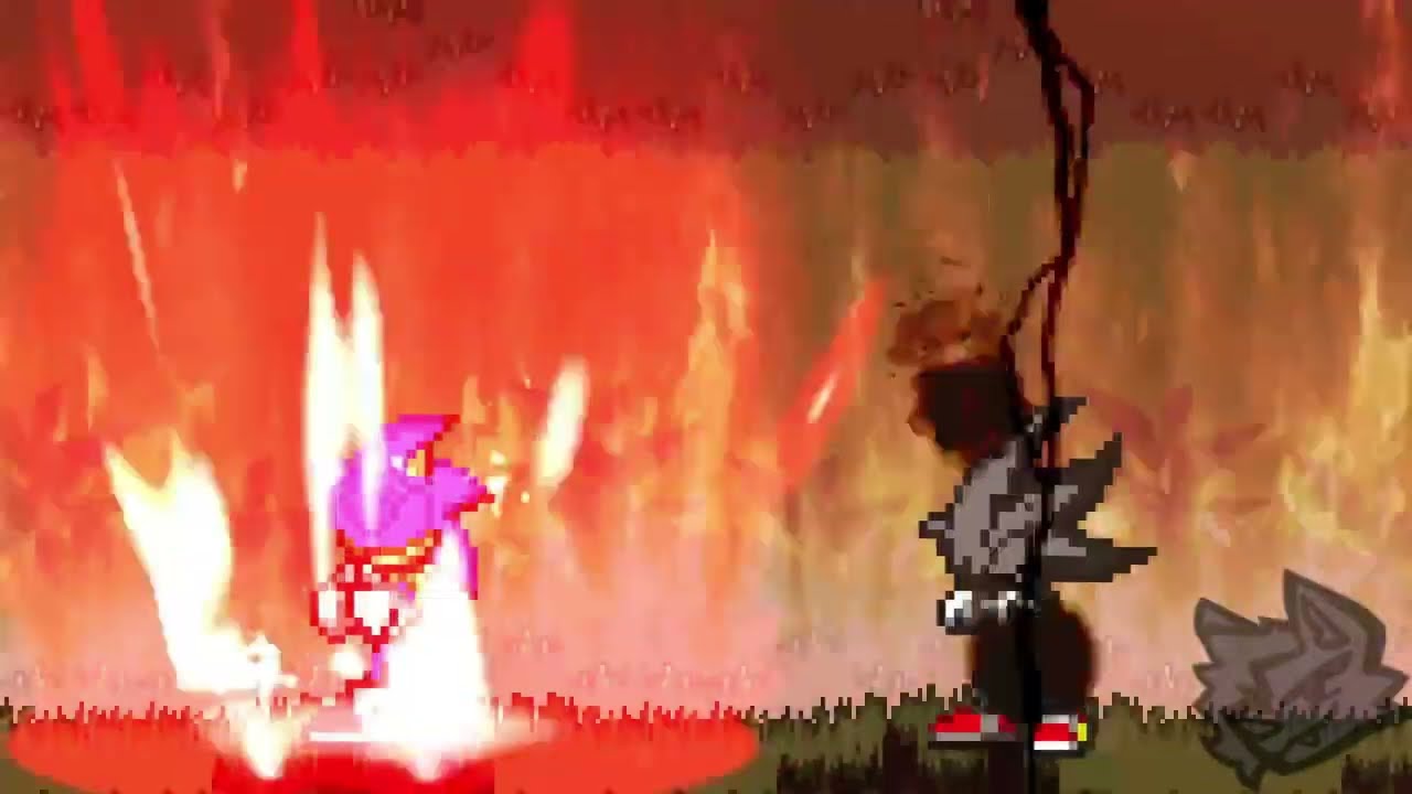 Mugen Sonic.Exe Vs Dark Sonic(AI Match)