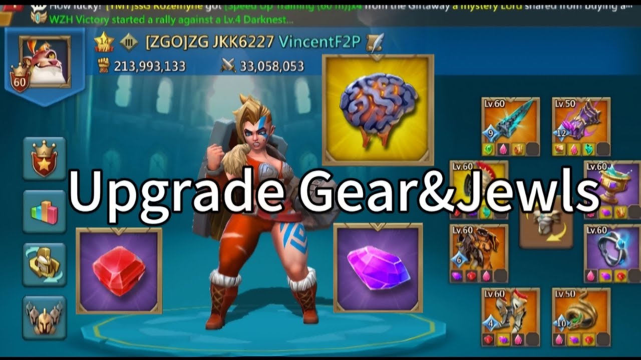 Upgrade Jewls&Dream trap gear,Road to Full Set - Lords Mobile #lordsmobile