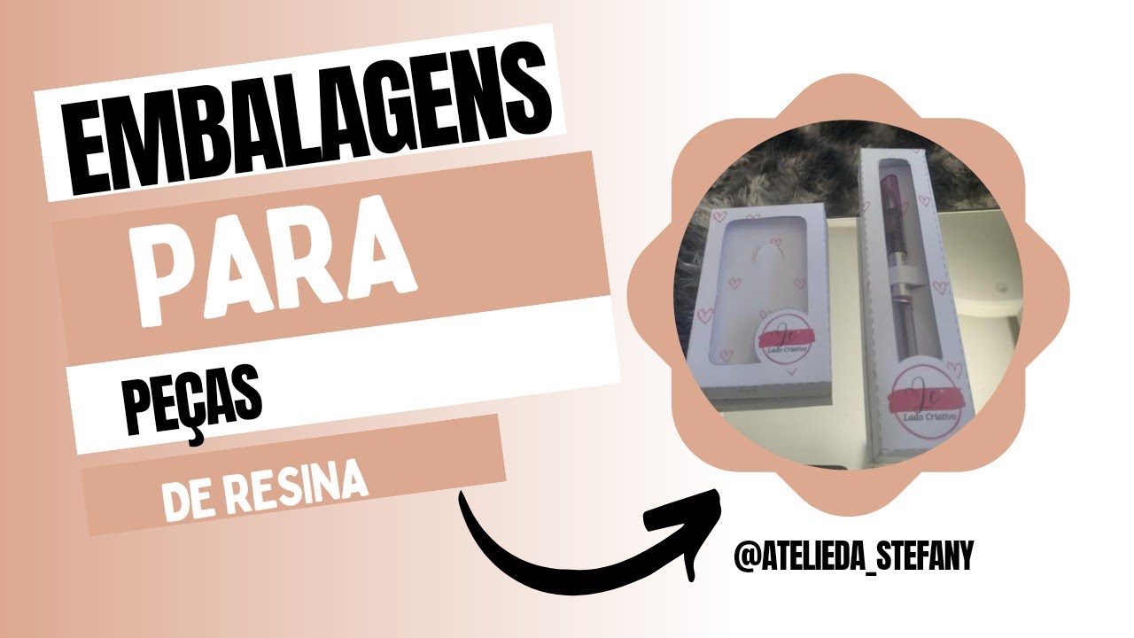 Embalagem para peças de resina