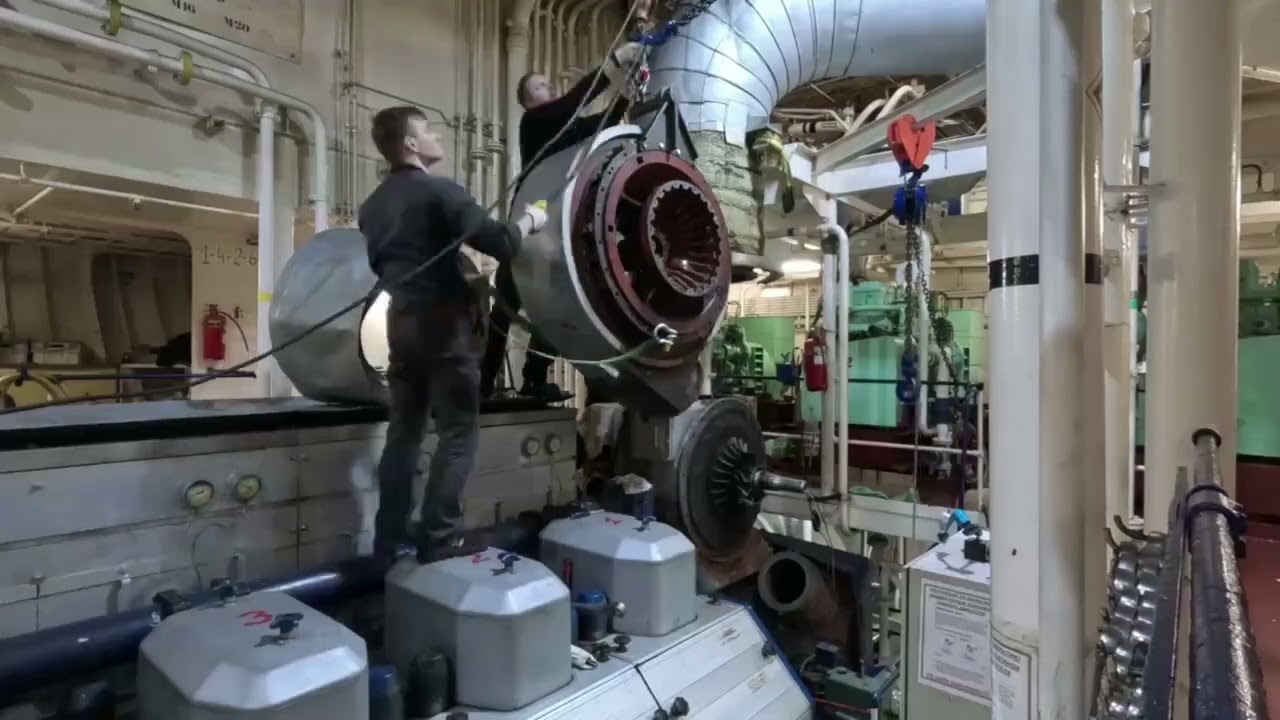 Разборка турбокомпрессора главного двигателя Wartsila 6R46