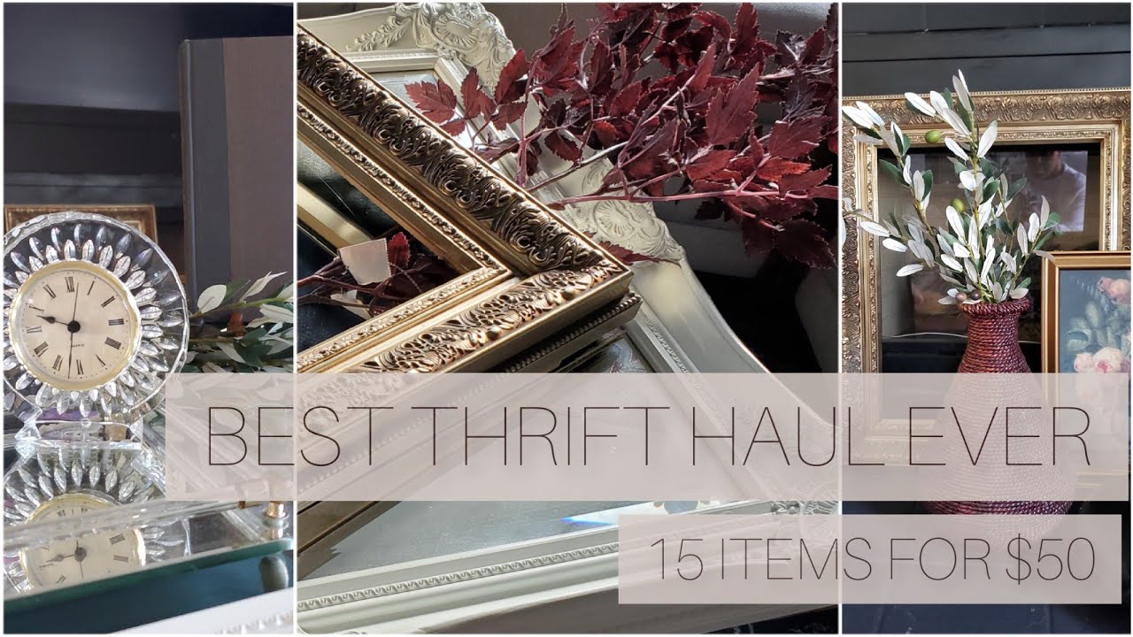 $50 THRIFT HAUL: Home Decor, Affordable High End Dupes, & Styling Ideas | The Lady & Her Gentleman
