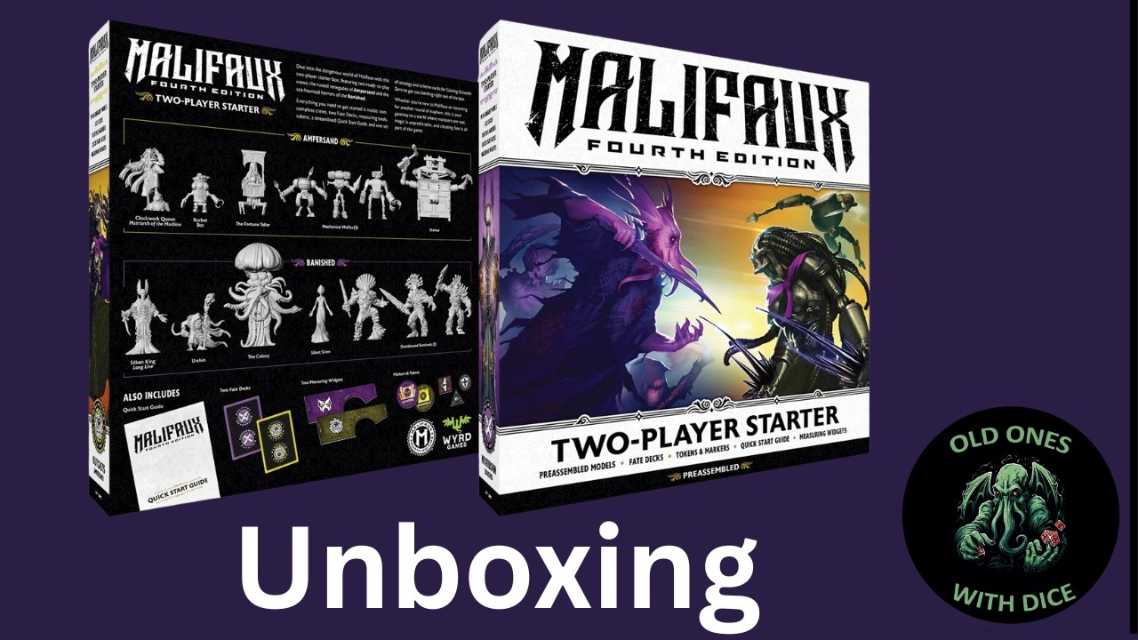 Unboxing the new Malifaux 4e Two Player starter set.