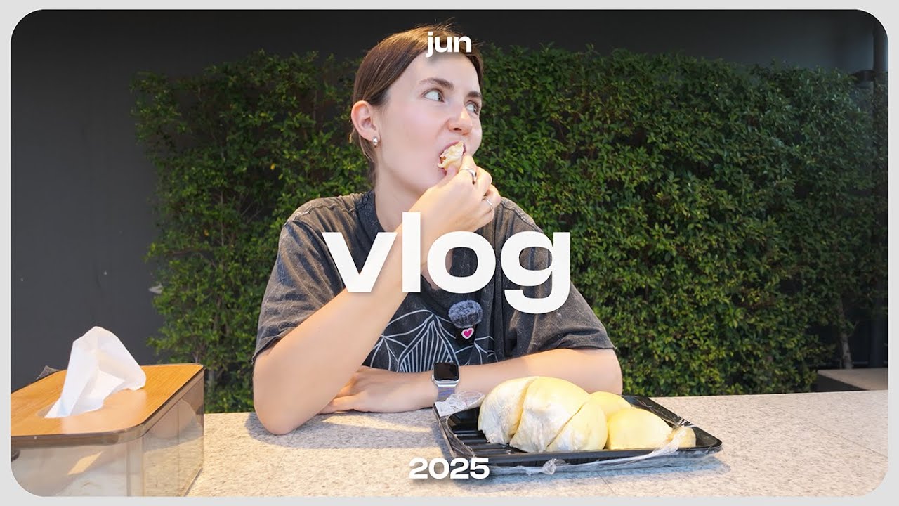 vlog 4 | thai cinema, durian, beach tennis