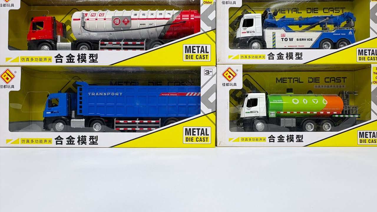 Satisfying Diecast Toy Truck Unboxing & Review | Super Detailed Miniature Truck