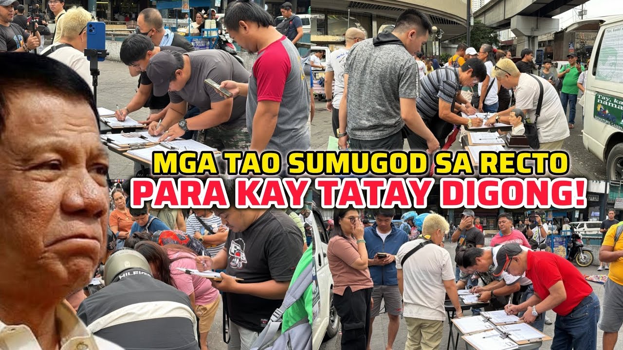 MGA TAO SUMUGOD SA RECTO PARA KAY TATAY DIGONG! 