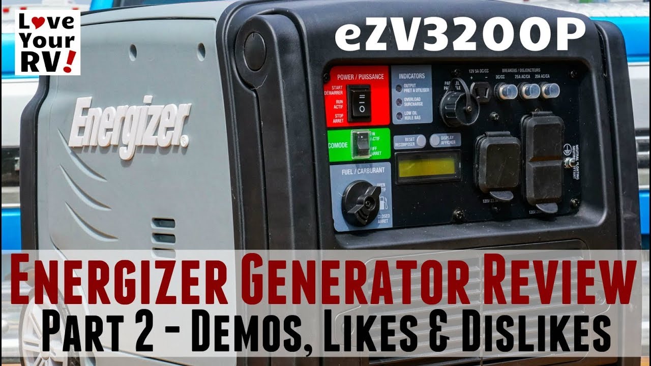 Energizer Generator Review eZV3200P Demos + Likes & Dislikes