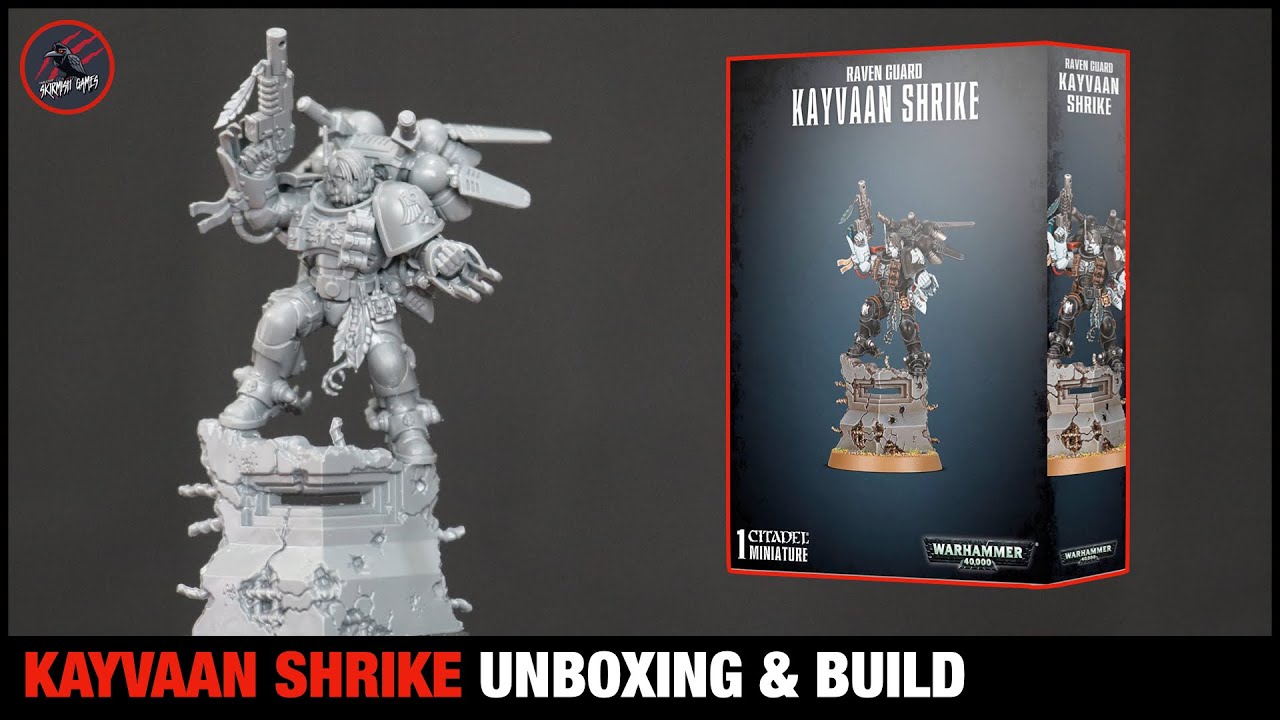 KAYVAAN SHRIKE Raven Guard UNBOXING & BUILD - Comparison With Other Models & New Warhammer 40k Army